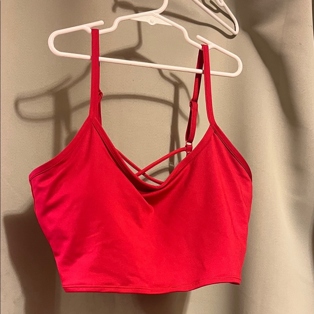 PINK Victoria's Secret Bold Red Strappy Bralette